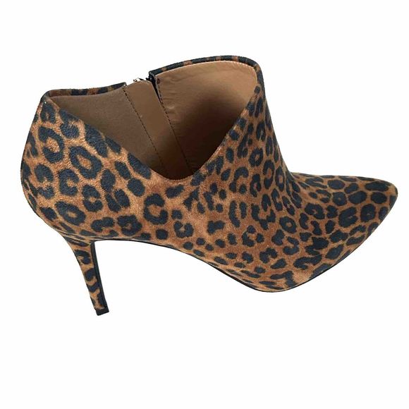 Jessica Simpson Leopard Print Stiletto Heels Zip Pointed Toe Ankle Bootie 9M NEW - Picture 11 of 14